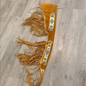 Vintage Native American Leather Rifle Holder